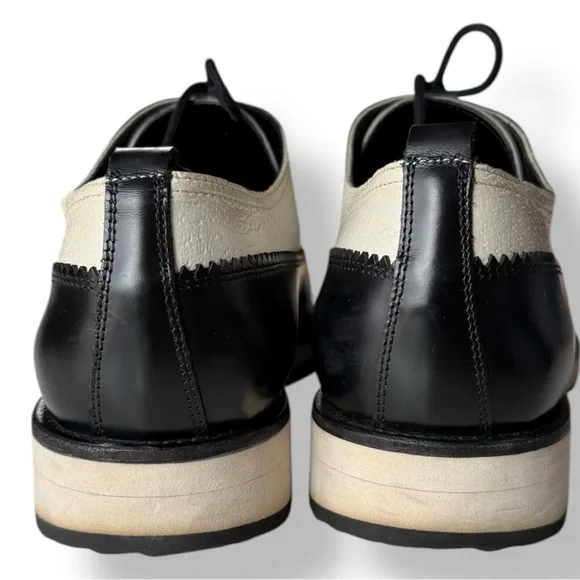 Pierre Hardy Black Off White lace Up Derby Shies Size 43 US 9.5-10 - Picture 6 of 8